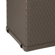 vidaXL Baule da Giardino 420 L Marrone in PP Cassapanca Cassa Contenitore Box