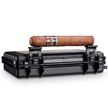 Jia He Scatola di sigari Cigar Box, Cigar Humidor Portatile Cigar Box PC Materiale Cigar Box Nero può Contenere 5 (Size : 22.8x14.5x4.3cm)