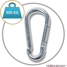HOBEA-Germany - Moschettone in acciaio zincato, con moschettone fino a 300 kg, accessorio per poltrona pensile