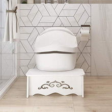 LZL Sgabello WC Sgabello per Toilette da Bagno in Vasta Antiscivolo vasino Sgabello Squat Sgabello Sgabello adeguato Postura per la Salute Vasino Tozzo (Color : White, Dimensione : Conventional)