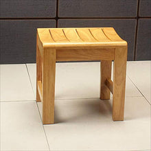 MGMDIAN Sgabello da Bagno Impermeabile Sgabello da Bagno Vecchio Uomo Panca in Legno massello anticorrosione per Adulti Sgabello Antiscivolo per Doccia Accessori da Bagno