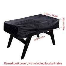 sanguiner Copri Tavolo Calcio Balilla, Copri Tavolo Calcio Resistente Impermeabile Custodia Antipolvere per Tavolo Universale per Interni Esterni Patio, Nero gaudily