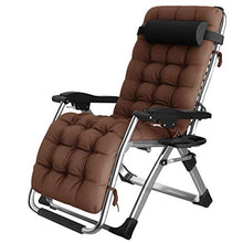 SHUAIIJUAN Sedia per il tempo libero domestico Sedie Sdraio da spiaggia reclinabili con cuscino | Giardino Sedia for Beach Patio Garden Camping |Reclinabile pieghevole Poltrona reclinabile con poggiat