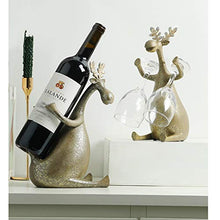 Vino Botte di Rovere, Portabottiglie Da Vino, Alce Retrò Creativo Può Essere Collocato Vino Rosso Vino Ornamenti In Vetro Per Soggiorno Ristorante Bar Decorazioni Armadi Vino, Regali Di Natale Vacanze