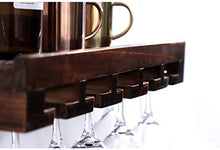 Cremagliera Del Vino Semplice e Creativa Supporto da Parete in Legno Ristorante per Vino Rosso Decorazione Semplice e Creativa Supporto per Bicchiere da Vino Supporto per Tazza Supporto da Parete (Co