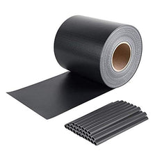 Wasnsc Strisce frangivista 35 m x 19 cm con 20 clip, per recinzione da giardino o balcone, diversi colori (35 m, antracite)