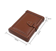 DPLQX sigari armadi Humidor per sigari, Versatilità Durevole Buona Tenuta Portatile Removibile con igrometro e umidificatore humidor per sigari ammezzati,Brown_215x152x42mm/8x6x2in