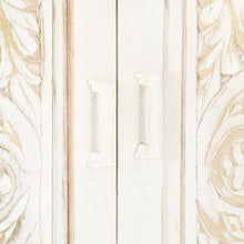 vidaXL Armadio Bianco 120x40x200 cm in Legno Massello di Mango