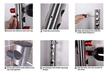 Portabottiglie da Parete, Portabottiglie per vino rosso verticale a parete in acciaio inossidabile per vino per forniture da bar per uso domestico(scheggia)