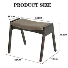 Sedile per trucco per camera da letto Trucco Sgabello spogliatoio in legno Tavolo Sgabello semplice trucco di colore solido Tabella sgabello imbottito Vanity sgabello del pianoforte scarpe da banco