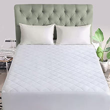 Sunshine Comforts - Coprimaterasso trapuntato per letto king size, facile da pulire, 30 cm di profondità, anallergico e antiacaro (King)