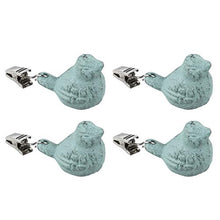 YARNOW Pesi Tovaglia d'Epoca Cast Iron Bird Copertura di Tabella Pesi Heavy Duty Tovaglia Morsetti retrò Uccello Pesi per Interni del Partito Outdoor Picnic 4PCS (Verde)