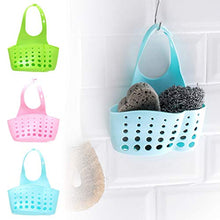 MAGT Cestello Portaoggetti da Cucina, Cestello Cucina Borsa da Cucina Regolabile in Spugna Borsa Portaoggetti Cestino Portaoggetti Bagno Portaoggetti(Verde)