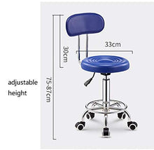 XIAOYAN Sgabello Drafting Sedia Senza Braccia, Sedia da Lavoro con Schienale, Sedia Girevole, Sgabello da Ufficio, Sedia da Bar a 360 ° Regolabile in Altezza a 360 ° (Color : Red, Size : 1)