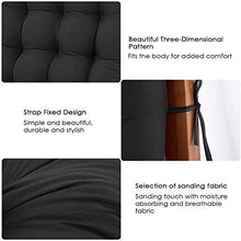 Materassino per Sdraio Casa 130 CM, Cuscini Lounge Chair Cuscino Imbottito per Sedia A Sdraio Cuscino Panca per Poltrona Sdraio Relax da Casa E Giardino (Senza Chair) (155 * 48 * 8 Cm, Nero)