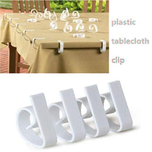 1 set di supporti per tovaglia da tavolo, clip di copertura da tavolo in plastica, clip per copertura da tavolo, 24 pezzi