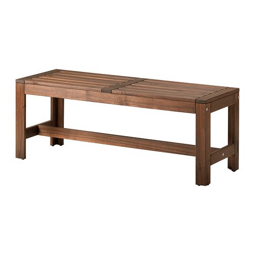 OnlineDiscountStore Durable ÄPPLARÖ IKEA Panchina, da esterno, tinto marrone