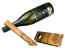 Winkram, portabottiglie singolo magico, fatto a mano, in una botte di vino rosso, idea regalo per gli amanti del vino, prodotto in Germania, 1 pezzo