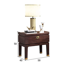 Comodini in stile cinese, armadietti in rovere rosso, comodini, comodini, tavolino da salotto robusto e durevole, tavolino da caffè multifunzionale con cassetti, utilizzato in uffici e dormitori