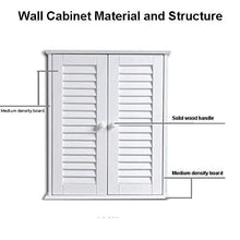 IPRE Armadietti di Medicina per Il Bagno sopra la Toilette, deposito a Prova di umidità Hanging Cabinet Balcony Louver Hanging Cabinet Cabinet Cabinet Wall Mounted Wall Cabinet