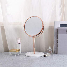 Specchio per il trucco Portatile rotondo Rotativabile Specchio Trucco retrò Desktop Destraggio Specchio Specchio HD Diable-Lay-Medico Specchio Desktop Specchio di bellezza per camera da letto Bagno so