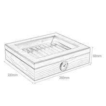 SCDZS Legno di Cedro Tabella Humidor Portatile Cigar Box - buona Tenuta Portatile Rimovibile Cigar Box Valigia Salva Spazio può Essere effettuato