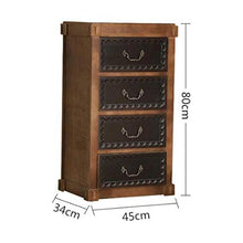 QJL_ANA Moderna semplicità Cassettiera Stile Americano Camera Governo di Legno Cassettiera Soggiorno cassetto di immagazzinaggio (Dimensione: 45X34x80cm) Soggiorno Camera da Letto cassettiera