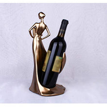 WGGTX Bellezza Vino Wine Rack Holder mensola Donne Scultura Wine Stand Interno di casa Mette Il Regalo di Natale (Color : A)