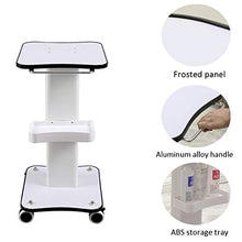 DHR- Carrello for attrezzature di rotolamento con manico e vassoio, carrello medico for piccole bolle con ruote Station Stazione professionale for strumenti di bellezza for strumenti mobili Bagagli se