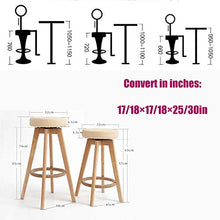 Sedia da ufficio,Tavolo audace e creativo Sgabello da bar Altezza della piastra del sedile 65 cm (26 pollici), Struttura in legno massello Cuscino in pelle artificiale, Vernice in legno, Utilizzato