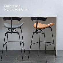 YS Sedia Sedia da Bar, Sedia in Metallo con Schienale Sedia da Bar per la Colazione Interna Industriale Nordica Adatta per la Camera da Letto Della Famiglia Kitchen Cafe,C