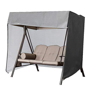 Copertura Altalena, Copertura per Dondolo da Giardino Impermeabile, Copertura Amaca Resistente per Esterni, UV-Resistente Copertura Dondolo Durevole Utilizzate In Giardini Aperti (223*152*183cm,Black)