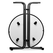 Beautissu Sylt Gastro Tavolo Alto Pieghevole Ø 80 cm Tavolo Bar Esterno Grigio - Tavolino da Bar o da Cucina Rotondo per bistrot e Pub - Tavolo da Giardino - Resistente al Calore e ai Graffi