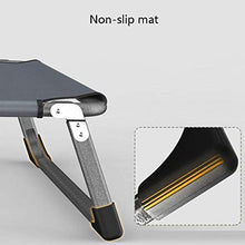 XUSHEN-HU Sedia Pieghevole Heavy Duty, Metal Grey Extra Largo Sdraio for Il Campeggio Esterno, 350kg