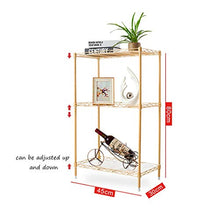 &ripiano di stoccaggio Scaffalature Salotto Cucina Sala studio Camera da letto Scaffale in metallo Metallo a 3 strati Forno domestico Microonde Forno Scaffale Scaffale Balcone Flower Stand Scaffale di