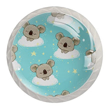 Maniglie per cassetti Manopole per cassetti Manopole rotonde Confezione da 4 per armadietto, cassetti, cassettiere, cassettiere ecc. Modello Koala