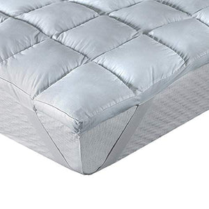 Pikolin Home - Topper in fibra Comfort Plus anti-allergico da 8 cm con protezione contro acari, batteri e muffe