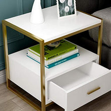 LICHUAN Tavolino Comodino Camera Da Letto Lusso Ferro Hotel Comodino Storage Storage Piccolo Cabinet Fine Tavolo Facile Montaggio