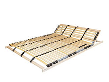 Tauro 22921 Rete con 28 doghe in legno, per letto a 7 zone, testiera regolabile, cintura centrale, 140 x 200 cm