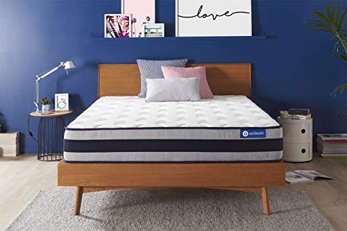 Materasso Actiflex ergo 130x190cm, Spessore : 24 cm, Molle insacchettate e memory foam, Rigido, 5 zone di comfort