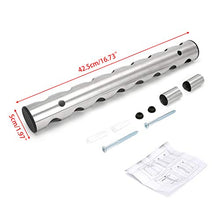 ZOOMY Creative Design Portabottiglie da Vino in Acciaio Inox Portabottiglie da Parete - 8 Fori
