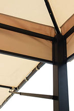 Milani Home s.r.l.s. Gazebo da Giardino Antigua 3,3 X 3,3 in Metallo Completo di Tettoia Apribile E Doppio Tetto