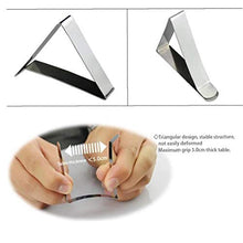 TOSSPER Clip 4 Pezzi Tovaglia, Supporto in Acciaio Inox Table Cover Morsetti per Picnic Barbecue Festa di Nozze Fai Te