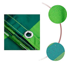 Ziligengsheng Rotolo Telone Oscurante 55x400cm,Resistente alle intemperie,con Fascette e funi,per Ringhiera Protezione Balcone, Verde-Bianco