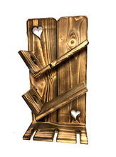 Portabottiglie in legno per vino, rustico, fatto a mano, da parete, decorazione per la collezione di vini, Vinoteca, Cava