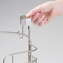 mDesign Scaffale doccia da appendere senza viti – Porta asciugamano e porta oggetti da appendere alla porta della doccia- Portaoggetti doccia per shampoo, balsamo e accessori bagno