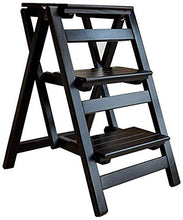 FCXBQ Sgabelli da Bar Sedia con Scala a 3 gradini in Legno massello Sedia con Scala in Legno Multifunzionale Scala Pieghevole per scaffali (Colore: # 1)