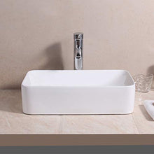 Bacino da bagno, per Home Hotel Villa Restaurant, 18,9 pollici * 11,4 pollici, lavabo in ceramica bianca di alta qualità per guardaroba, lavabo da appoggio