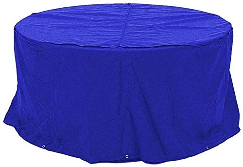 N / A mobili di Copertura Home, Impermeabile Antivento mobili da Giardino UV, coperture Patio Tavolo utilizzato per la Pesante Oxford mobili Panno Rattan,163X58CM,Blu