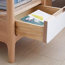 Comodini Soggiorno End Tables cornici in Legno Massiccio Semplice Camera da Letto Singolo cassetto con partizione Piccolo Bagagli Oak Bed